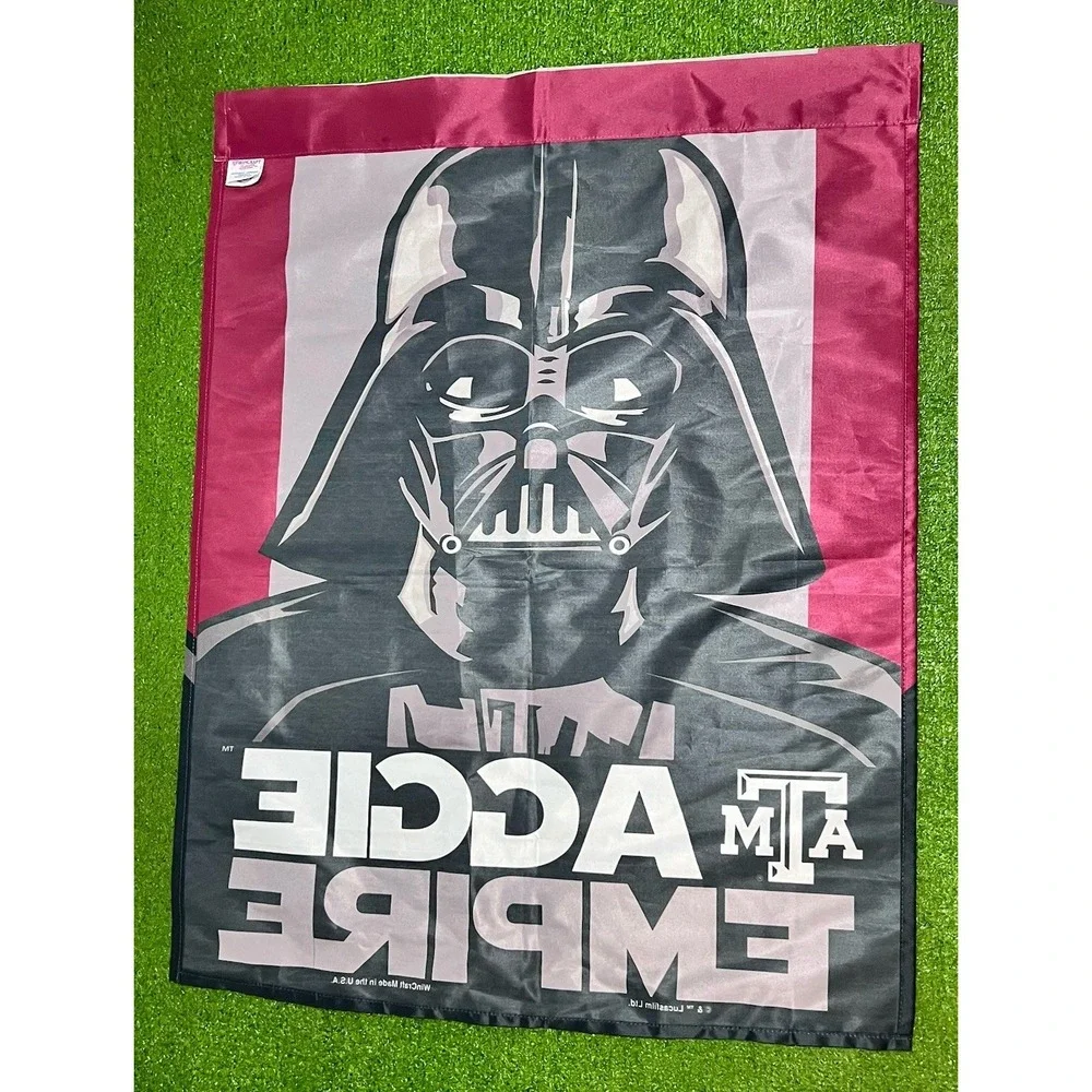 Vintage Texas A&M Flag 36 X 28 Aggies X Star Wars USA Made Outdoor NWOT Wincraft